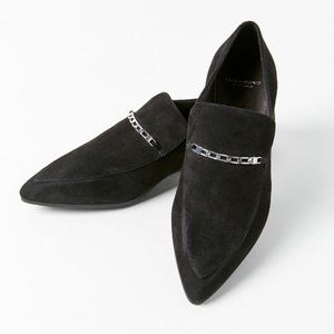 Vagabond Suede Chain Loafers Black US 7 EU 37